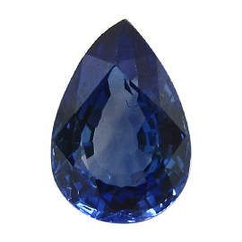 1.84 ct Deep Rich Blue Pear Shape Natural Blue Sapphire