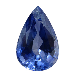 2.12 ct Pear Shape Blue Sapphire : Royal Blue