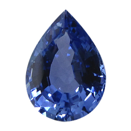 1.18 ct Pear Shape Blue Sapphire : Rich Royal Blue