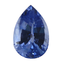 2.40 ct Pear Shape Blue Sapphire : Cornflower Blue