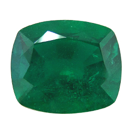 4.05 ct Rich Green Cushion Cut Natural Emerald
