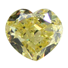 1.02 ct Heart Shape Diamond : Fancy Yellow / VVS2