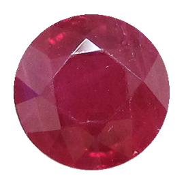 1.37 ct Round Ruby : Deep Red