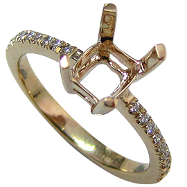 18K Yellow Gold Multi Stone Setting : 0.10 cttw Diamonds