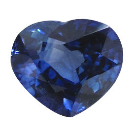 1.82 ct Rich Blue Heart Shape Natural Blue Sapphire