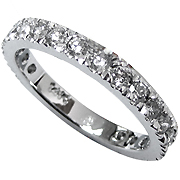 18K White Gold 1.10cttw Diamond Band