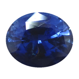 2.17 ct Oval Blue Sapphire : Deep Rich Blue