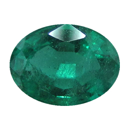 1.08 ct Oval Emerald : Fine Grass Green