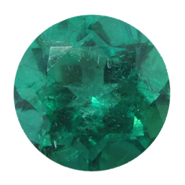 1.93 ct Round Emerald : Rich Green