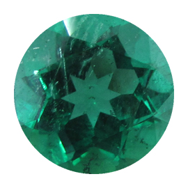 2.15 ct Round Emerald : Rich Green