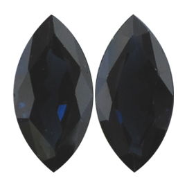 4.65 cttw Pair of Marquise Blue Sapphires : Midnight Blue