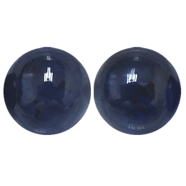 7.15 cttw Pair of Cabochon Blue Sapphires : Deep Royal Blue