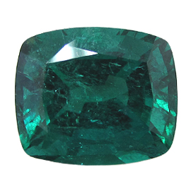 18.74 ct Deep Green Cushion Cut Natural Emerald