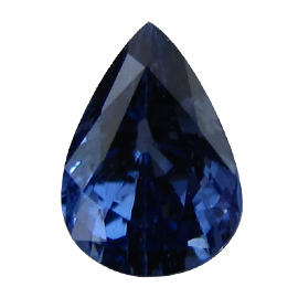 0.87 ct Pear Shape Blue Sapphire : Fine Blue