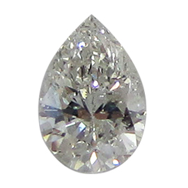 0.61 ct Pear Shape Natural Diamond : J / SI2
