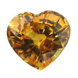2.77 ct Golden Yellow Heart Shape Natural Yellow Sapphire
