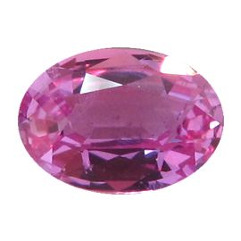 0.76 ct Oval Pink Sapphire : Fine Pink