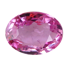 1.23 ct Oval Pink Sapphire : Intense Pink