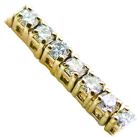 18K Yellow Gold Tennis Bracelet : 2.00 cttw Diamonds