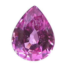 0.84 ct Pear Shape Pink Sapphire : Rich Pink