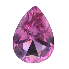 0.76 ct Pear Shape Pink Sapphire : Deep Rich Pink
