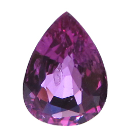 0.78 ct Pear Shape Pink Sapphire : Deep Rich Pink