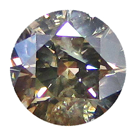 0.51 ct Round Diamond : Fancy Greyish yellow brown / I2