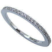 18K White Gold 1/3 cttw Diamond Band