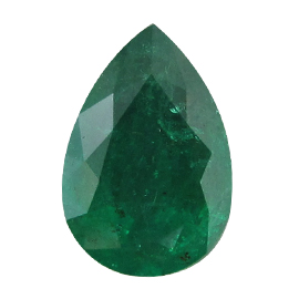 2.81 ct Pear Shape Emerald : Deep Rich Green