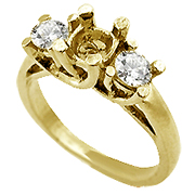 18K Yellow Gold 1/2cttw Diamond Setting