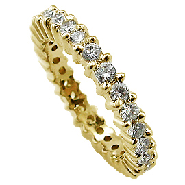 18K Yellow Gold Band : 1.40 cttw Diamonds