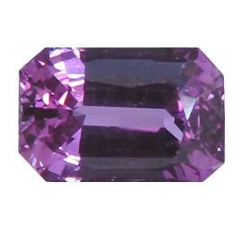 1.03 ct Rich Darkish Pink Emerald Cut Natural Pink Sapphire