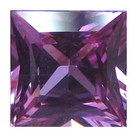 1.03 ct Princess Cut Pink Sapphire : Fine Pink