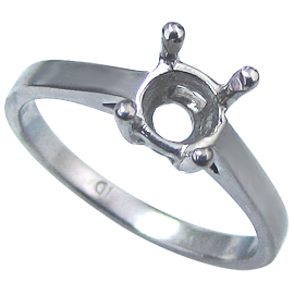 18K White Gold Solitaire Setting