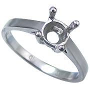 18K White Gold Setting