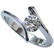 18K White Gold 0.50ct Diamond Ring