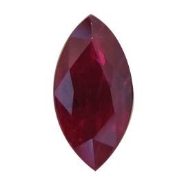 1.36 ct Marquise Ruby : Deep Rich Red