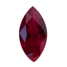 1.07 ct Deep Rich Red Marquise Natural Ruby