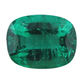 1.69 ct Rich Grass Green Cushion Cut Natural Emerald
