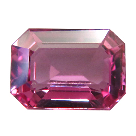 1.19 ct Soft Pink Emerald Cut Natural Sapphire