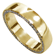 18K Yellow Gold 0.35cttw Diamond Men's Ring