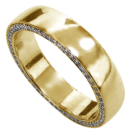 18K Yellow Gold Band Men