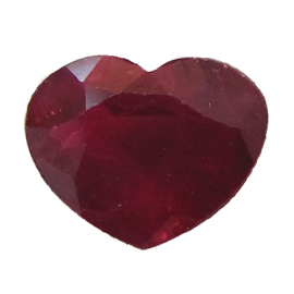 1.09 ct Deep Pink Heart Shape Pink Sapphire