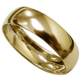 14K Yellow Gold Band Men