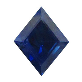 3.42 ct Diamond Blue Sapphire : Deep Rich Blue
