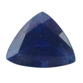 2.62 ct Trillion Blue Sapphire : Deep Rich Blue