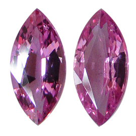 0.93 cttw Fine Pink Pair of Marquise Natural Pink Sapphires