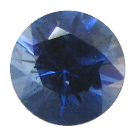 0.60 ct Fine Blue Round Natural Blue Sapphire