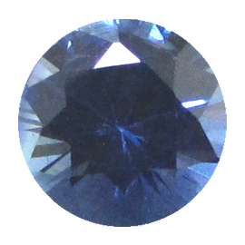 0.56 ct Fine Blue Round Natural Blue Sapphire