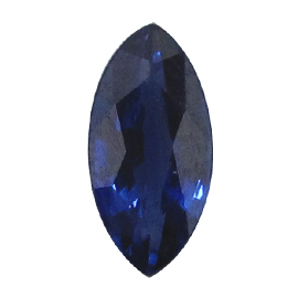 0.65 ct Marquise Blue Sapphire : Deep Rich Blue